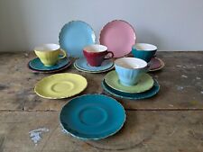 Rare tea set of 4 trios, cups