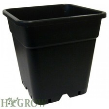 Black Garden Square Pots 18