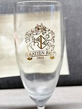 VINTAGE GRATIEN BRUT CHAMPAGNE GLASS - GOLD CREST DESIGN