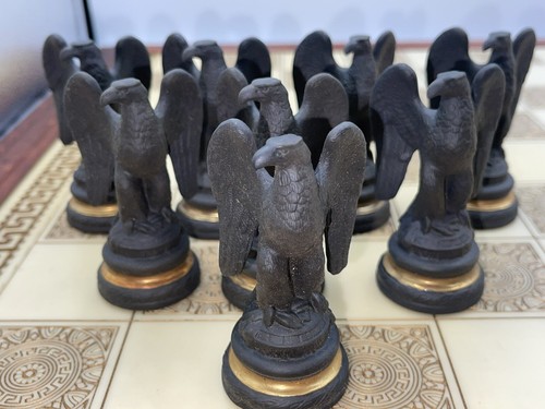 Black pawn roman eagle - pawn,