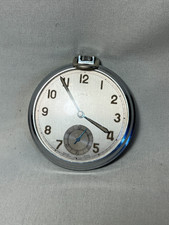 GENTS POCKET WATCH OPEN FACE ORIS SWISS MADE FULLY WORKING USED VINTAGE ANTIQUE