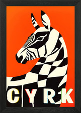Polish circus cyrk framed wall - polish,
