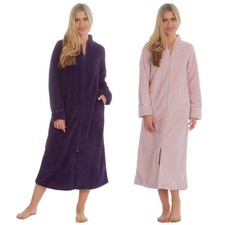 Ladies Long Length Robe Zip