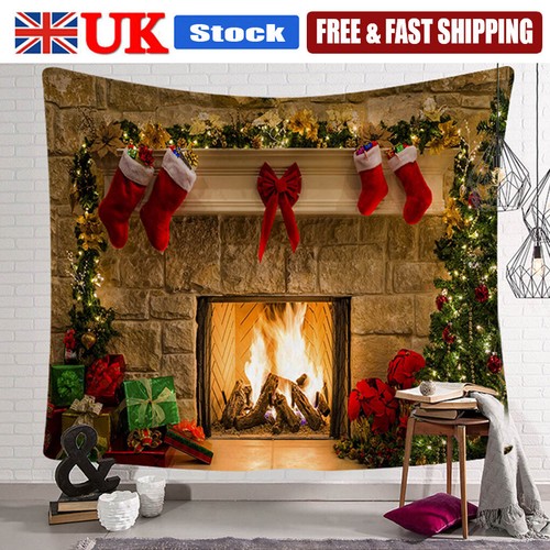 Christmas fireplace backdrop - fireplace,