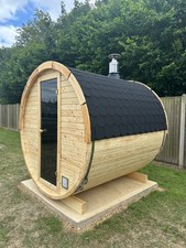 Outdoor Wooden Barrel Sauna