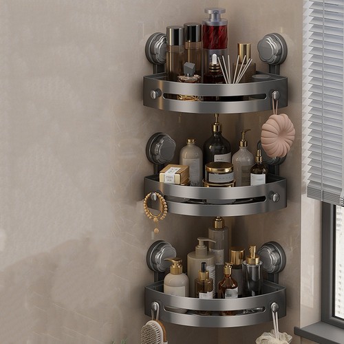 Wall mounted bathroom shelf - mounted,