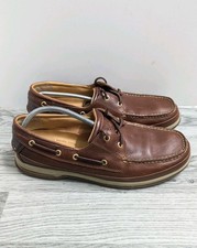 Sperry Mens Gold Cup 2 Eye Brown Leather Boat Shoes Moccasins Size UK 11.5