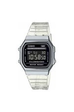 Casio Collection Ladies Digital Watch - 1980's Semi Transparent | A168XES-1BEF