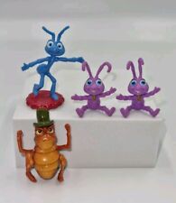 A Bugs Life Figure Bundle X4 Disney Pixar 1.5"-2.5" Vintage Plastic Figurines