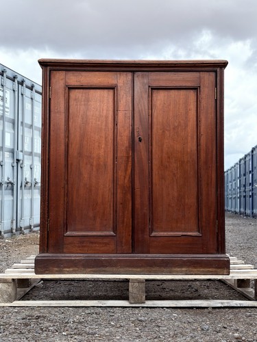 Antique school cupboard with - cupboard,