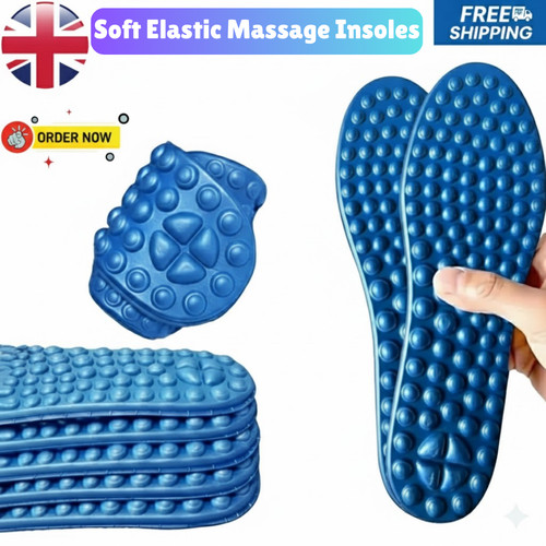 Pairs foot massage insoles - foot,
