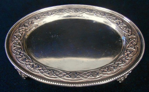 Solid silver teapot stand - a,