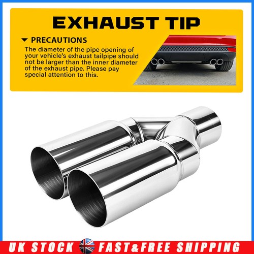 Car tailpipe twin exhaust - exhaust, tip