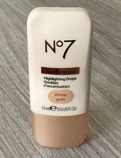 Boots No7 Custom Blend Drops White Gold 15ml NEW UNBOXED