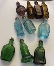 10 MINATURE VINTAGE GLASS