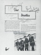 THE BEATLES Signed Programme