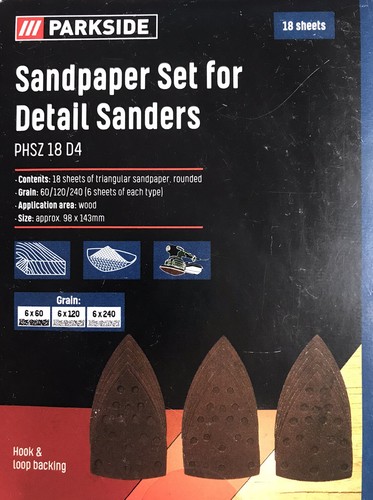 Parkside sandpaper set for - sandpaper,