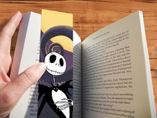 Disney Nightmare Before Christmas Jack Skellington Bookmark Gift Handmade Art