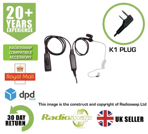 Deluxe covert earpiece with - deluxe,