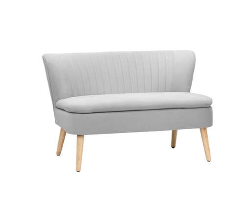 Grey seater compact sofa - grey,