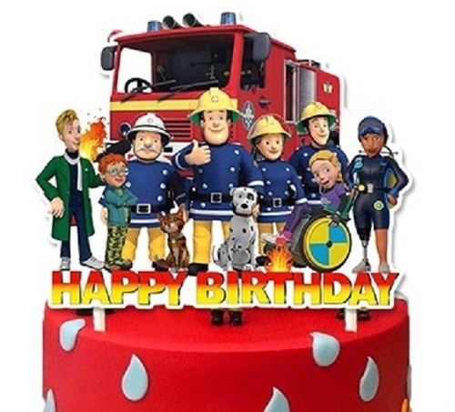 Fireman sam cake - fireman,