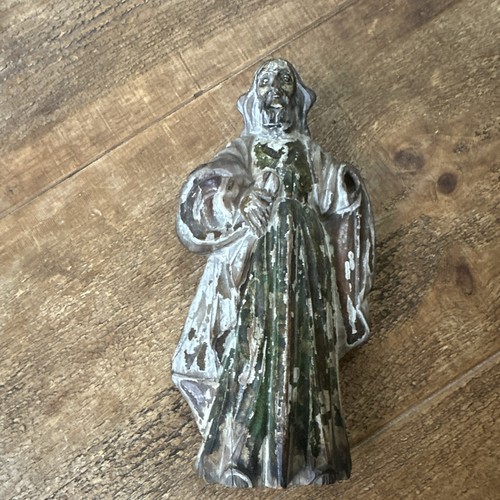 Hand carved wooden painted - carved,