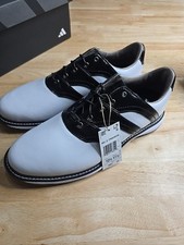 Adidas White Black Leather MC