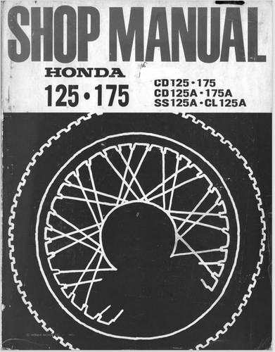 1967 1973 honda cd125 cd175 - honda,