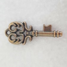 Plastic Button Charm - Steampunk Antique Gold Brass Copper - Clock Key Cog Heart