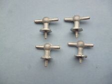 White Metal Model Boat Ball Cleats x4 Pcs 20mm Wide 14mm Tall Like Graupner.AM15