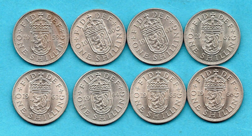 Shilling coins 1959 - shilling,