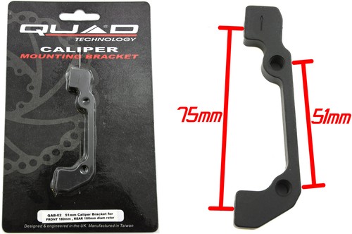 Quad disc brake caliper - disc, mount