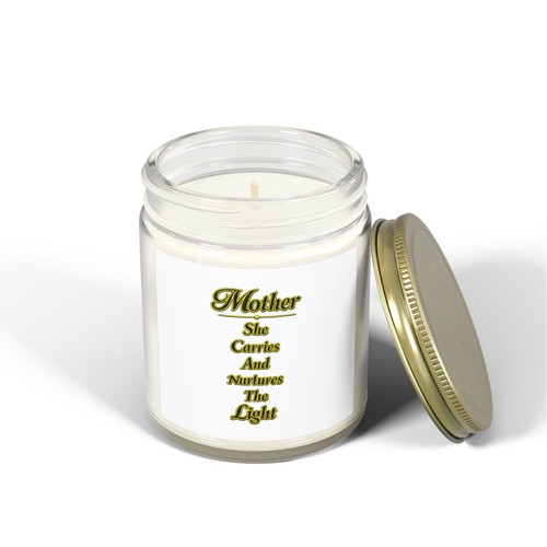 Mother poetry candle jar - poetry,