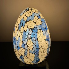 Mosaic Egg Table Lamp Blue