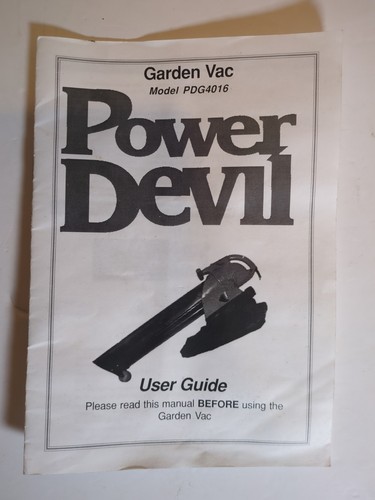 Power devil garden vac - garden,