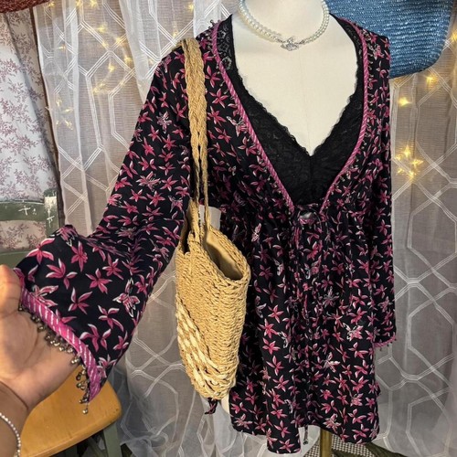 Vintage cotton floral bell - floral,