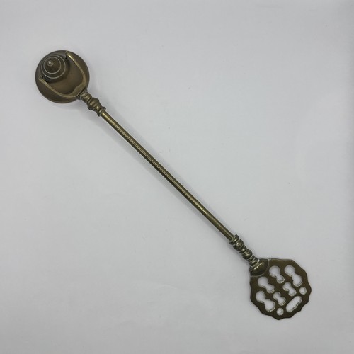 Antique brass candle - brass,