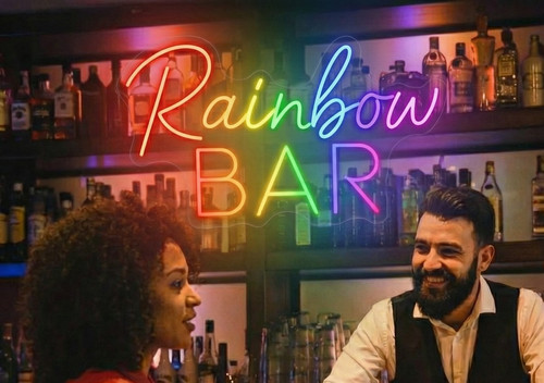 Modern neon sign - neon, bar