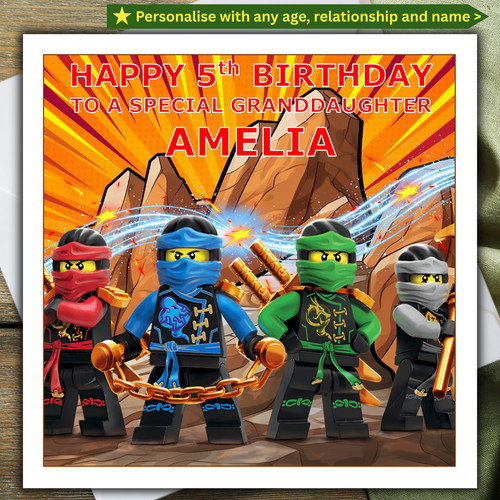 Ninjago personalised birthday - ninjago,