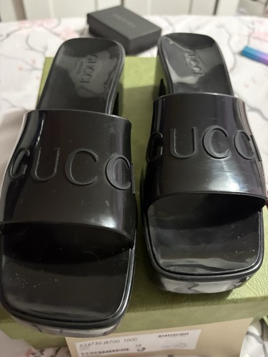 Black gucci jelly - jelly, slides