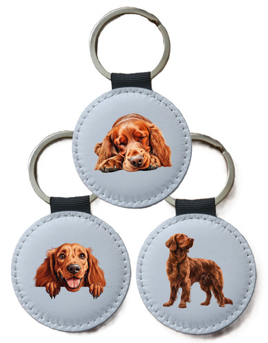Irish setter keyring - irish, keyring,