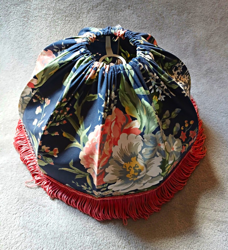 Lampshade navy floral - lampshade,
