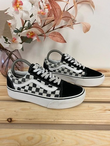 Vans black white checkerboard