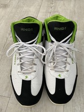 AND1 Men's Basketball Shoes Size 10 UK Black & White