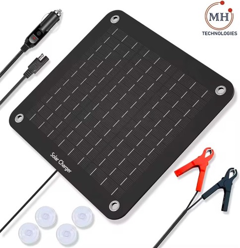 10w 12v portable mono solar - 12v,