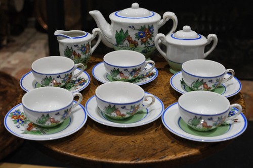 Chinese porcelain toy tea - , set