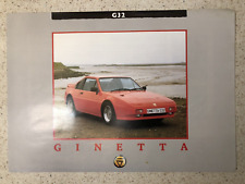*** VINTAGE *** Ginetta G32 full-colour flyer plus Oct 1988 UK price list