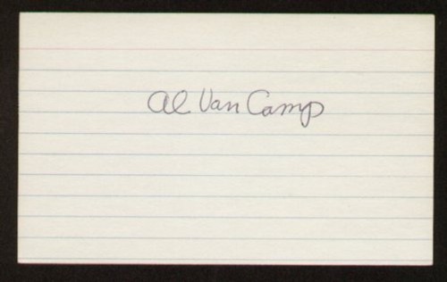 Van camp signed - signed, autograph