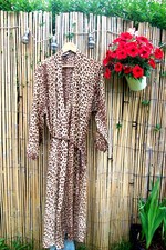 LEOPARD PRINT DRESSING GOWN BY