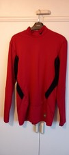 Mens Nike Pro Combat Dri Fit Long Sleeve Shirt In Red Size Large